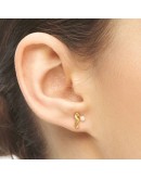 LULU COPENHAGEN - Bubblegum earring 1 pcs Gold plated LULU COPENHAGEN - Bubblegum earring 1 pcs Gold plated