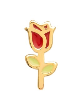LULU COPENHAGEN - Rose earring 1 pcs Gold plated