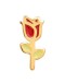 LULU COPENHAGEN - Rose earring 1 pcs Gold plated