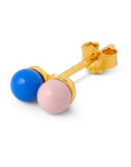 LULU COPENHAGEN - Double color ball 1 pcs - Blue/Light Pink