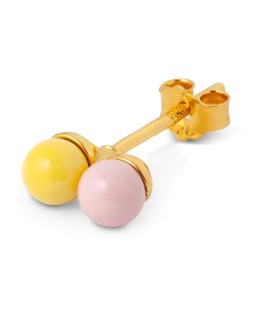 LULU COPENHAGEN - Double color ball 1 pcs - Light Pink/Yellow