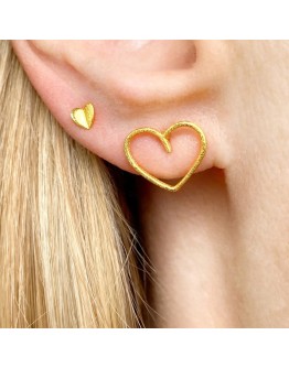 LULU COPENHAGEN - Earring Heartwings 1 pcs gold plated