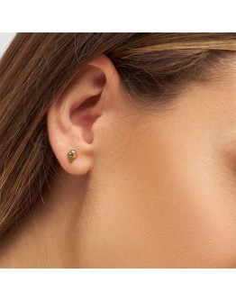 LULU COPENHAGEN - Earring Ice Cone Crystal 1 pcs Goldplated