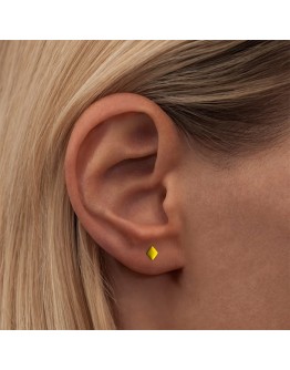 LULU COPENHAGEN - Earring Confetti 1 pcs gold plated - Yellow