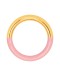 LULU COPENHAGEN - Double Color Ring Gold plated - Gold/Light Pink