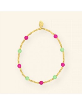 MABLE - Armband Green Fuchsia