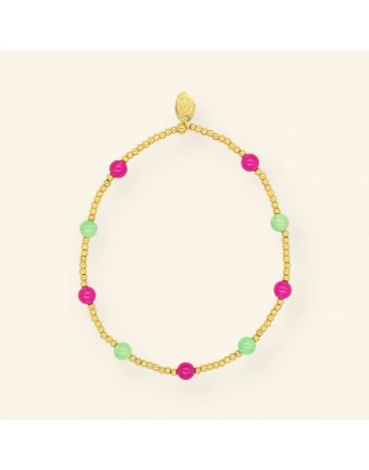 MABLE - Armband Green Fuchsia