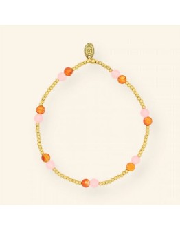 MABLE - Armband Orange Pink Coin