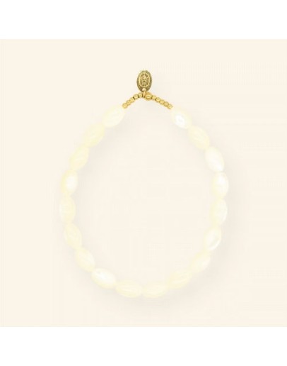 MABLE - Armband Oval Shell