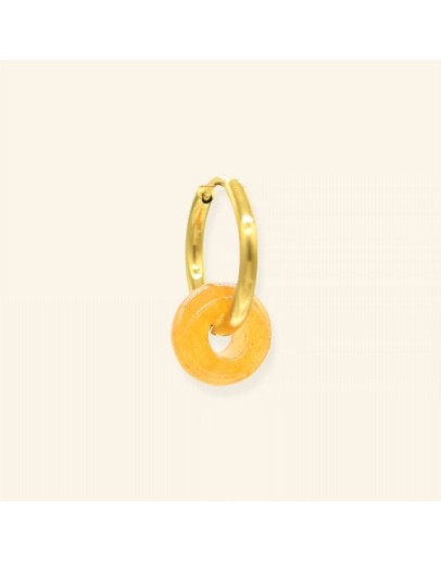 MABLE - Oorbel Orange Donut 