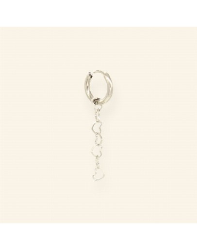 MABLE - Oorbel Little Hearts (zilver)