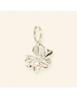 MABLE - Oorbel Statement flower - zilver