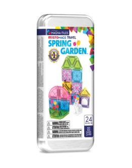 MAGNA TILES - Spring Garden microMAGS - 24 Piece Travel Set
