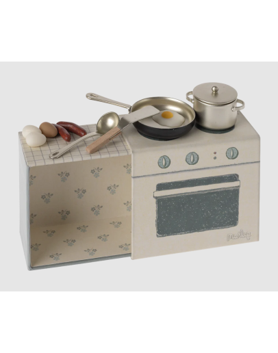 MAILEG - Cooking set, Mouse MAILEG - Cooking set, Mouse