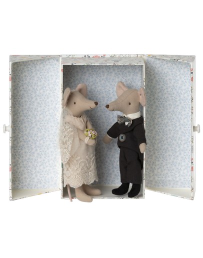 MAILEG - Wedding mice couple in box