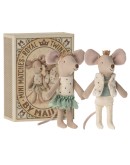 MAILEG - Royal twins Mice - Little sister and brother in box