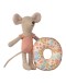 MAILEG - Little Sister Beach Mouse with Float, Flower