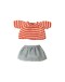 MAILEG - Knitted sweater and skirt, Big sister mouse