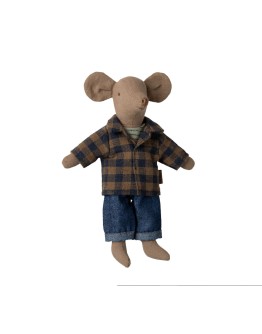 MAILEG - Dad mouse - Light brown