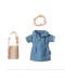 MAILEG - Denim dress and bag, Mum mouse