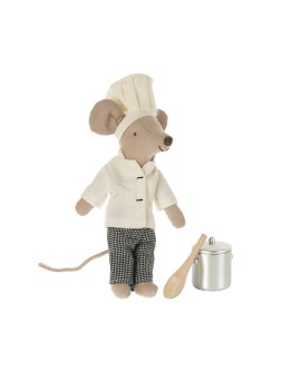 MAILEG - Chef mouse w. soup pot and spoon