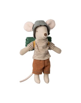 MAILEG - Hiker mouse, Big brother - Thin stripes