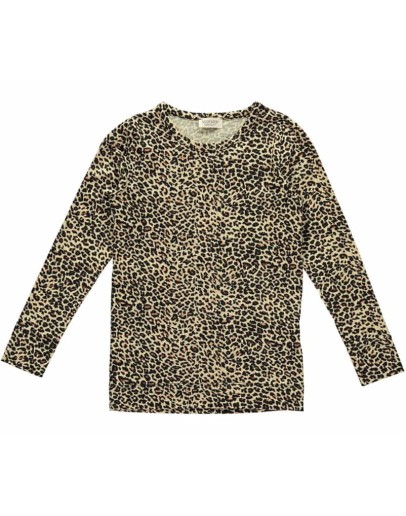 MARMAR COPENHAGEN - Longsleeve Leo Tee - Brown leo