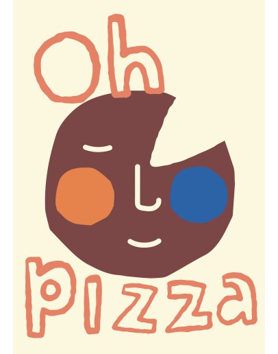 MELLA MELLA - Poster OOOOH PIZZA MELLA MELLA - Poster OOOOH PIZZA