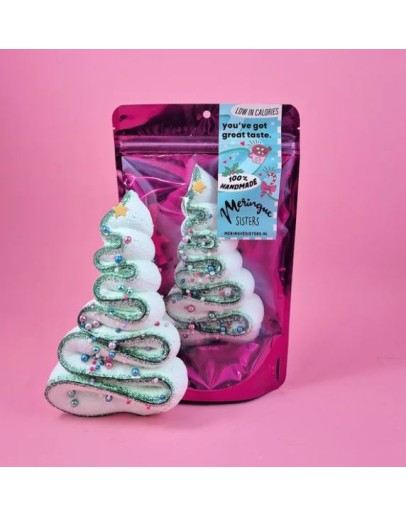 MERINGUE SISTERS - Meringue kerstboom karamel - 1 stuk