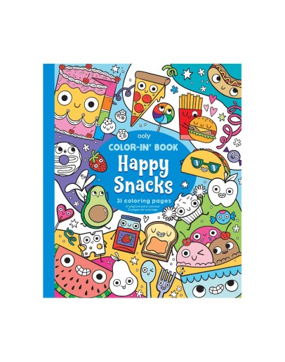 OOLY - Color-in Book: Happy Snacks