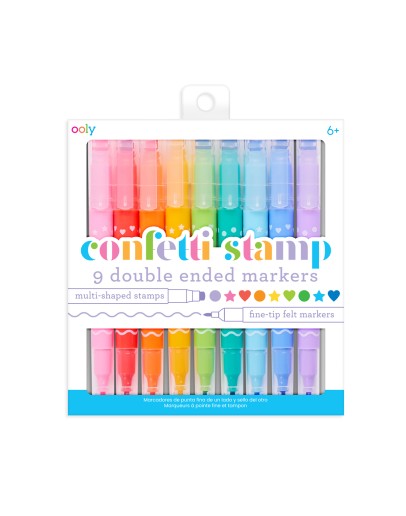 OOLY - Confetti Stamp Double Ended Markers