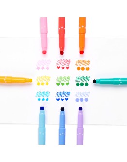 OOLY - Confetti Stamp Double Ended Markers