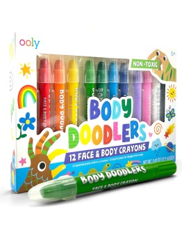 OOLY - Body Doodlers Face & Body Crayons