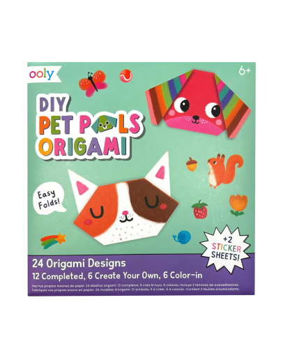 OOLY - D.I.Y. Pet Pals Origami – Set of 24 Designs