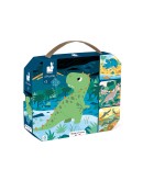 JANOD - Puzzel – 4 puzzels Dinosarus (6-9-12-16 stukken)