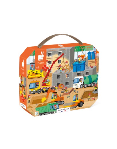 JANOD - Puzzel – Op de Bouwplaats 36 stukjes