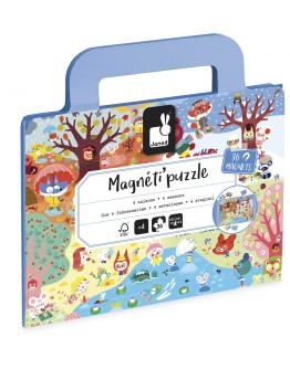 JANOD - Magnetipuzzel - 4 seizoenen - 36 stukjes