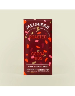 MEURISSE - Biologische pure chocolade met geroosterde cacaonibs (100g)