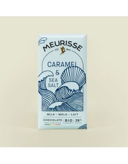 MEURISSE - Biologische melkchocolade met karamel & zeezout (100g)