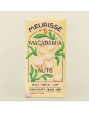 MEURISSE - Biologische melkchocolade met macadamianoten (100 g)
