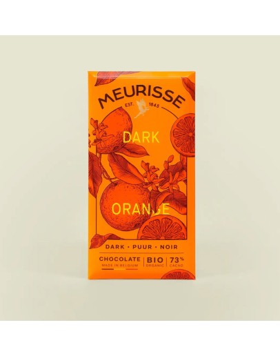 MEURISSE - Biologische pure chocolade met sinaasappel (100g)