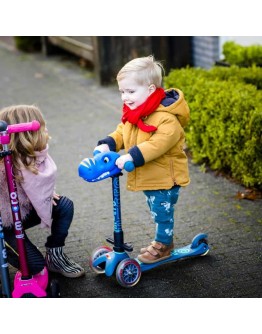 MICRO STEP - Scootaheadz Dino blauw