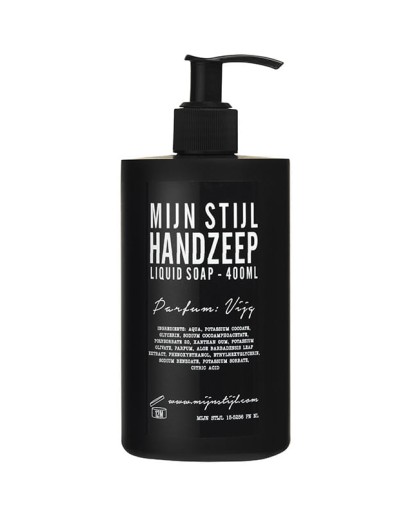 MIJN STIJL - Handzeep parfum Vijg 400 ml (zwarte fles)