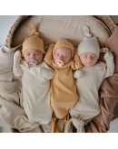 MUSHIE - Rib baby mutsje - Ivory