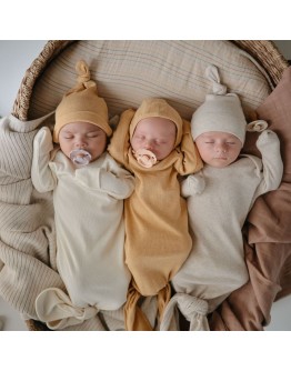 MUSHIE - Rib baby mutsje - Blush