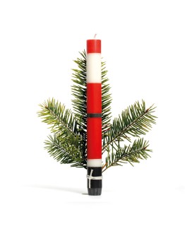 NOT THE GIRL WHO MISSES MUCH - Kaars meerkleurig 'Santa Claus'