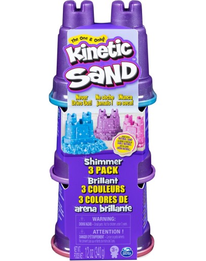 KINETIC SAND - Shimmer Glitterzand - 3 Kleuren 340 gram