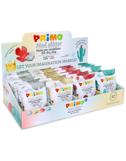 PRIMO - Boetseerklei met glitter - 250 g