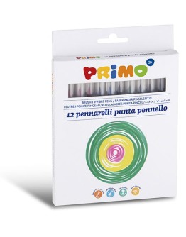 PRIMO - 12 Viltstiften uitwasbaar dun ø4mm in doos