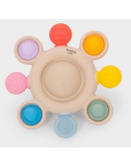 TICKIT - Silisoft Druk Gaatjes Bijtspeelgoed (Regenboog)